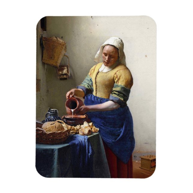 Íman Milkmaid, c.1658-60 (óleo na canvas) (Vertical)