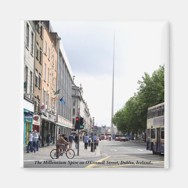 Íman Millennium Spire, Dublin, cidade da Irlanda (Frente)