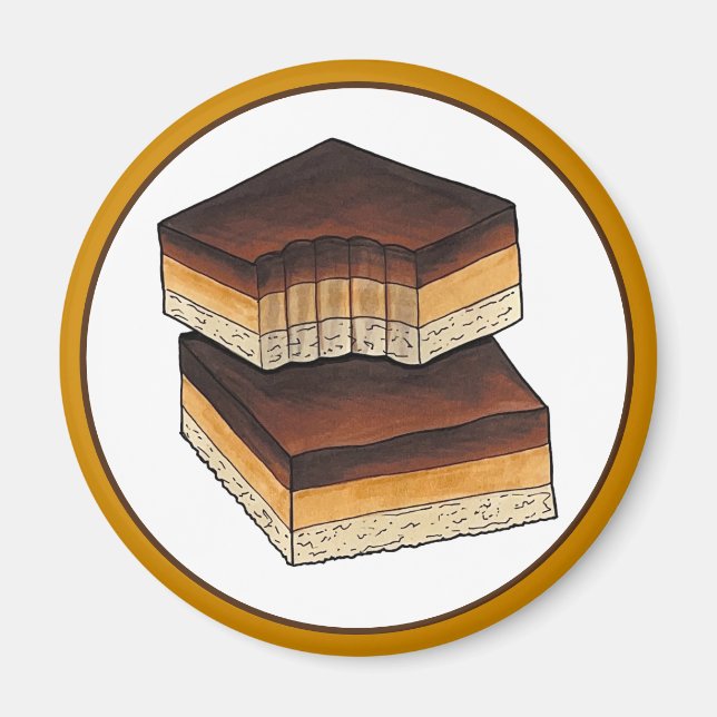 Íman Millionaire Shortbag Caramel Squares, Comida do Re (Frente)