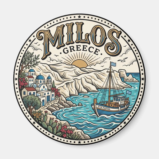 Íman Milos Grécia (Frente)