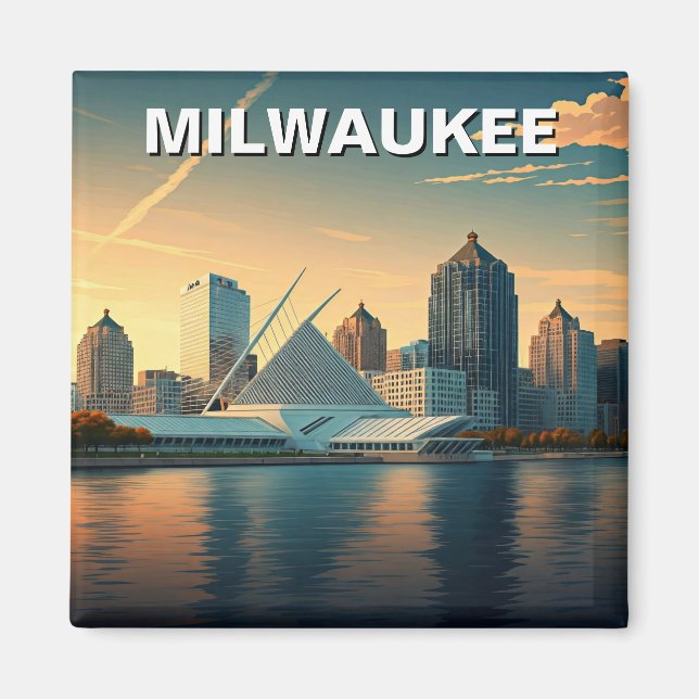 Íman Milwaukee Museum of Art Viagem (Frente)