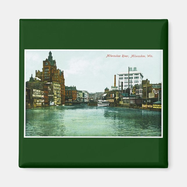 Íman Milwaukee River, Milwaukee, Wisconsin (Frente)