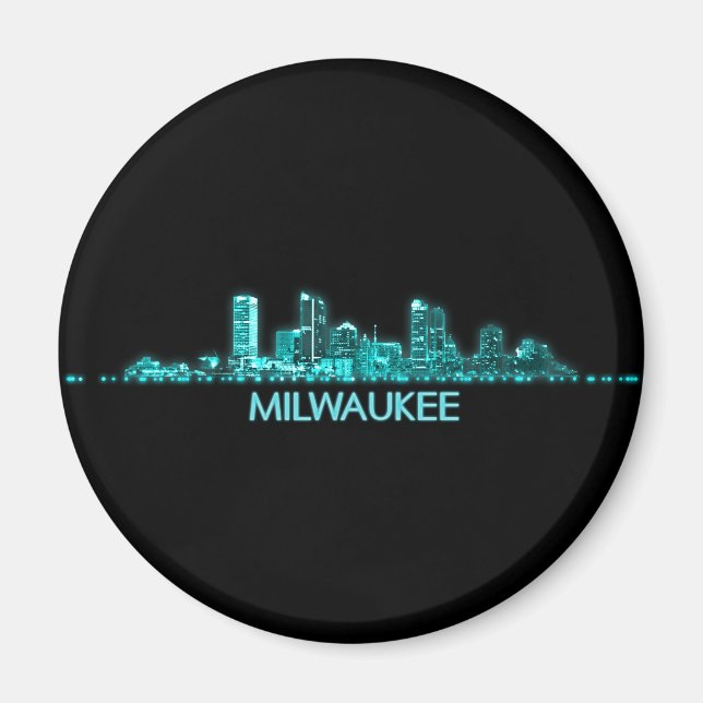 Íman Milwaukee Skyline (Frente)