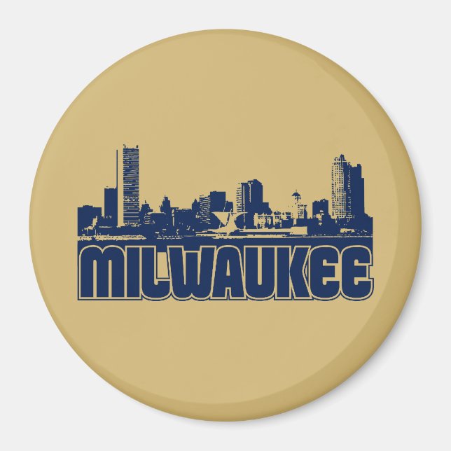 Íman Milwaukee Skyline (Frente)