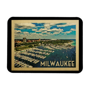 Íman Milwaukee Wisconsin Viagens vintage