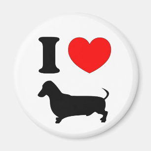 Íman Mim Dachshund do coração