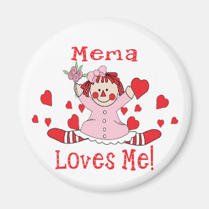 Íman Mim do amor de Mema boneca de pano