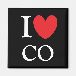Íman Mim ímã de Colorado do coração