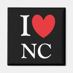 Íman Mim ímã de North Carolina do coração