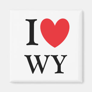 Íman Mim ímã de Wyoming do coração
