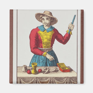 Íman Mim o mágico, sete cartões de tarot