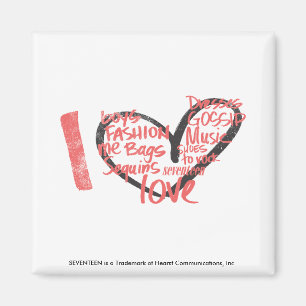 Íman Mim rosa dos grafites do coração