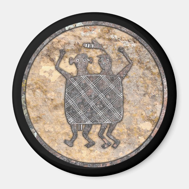 Íman Mimbres Pottery Design "The Wedding Blanket" (Frente)