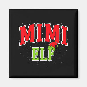 Íman Mimi Elf Natal Família Correspondente Grupo Natal