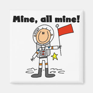 Íman Mina do astronauta todos os t-shirt e presentes da