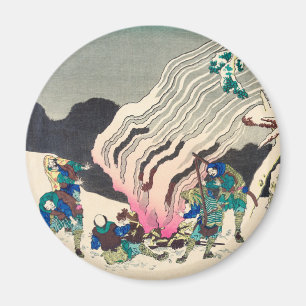 Íman Minamoto no Muneyuki Ason por Katsushika Hokusai
