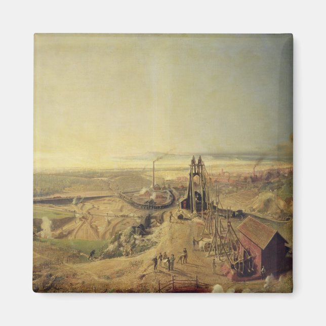 Íman Minas de carvão e pedreiras de argila em Montchani (Frente)