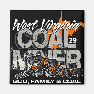 ÍMAN MINEIRO DE CARVÃO DE WEST VIRGINIA