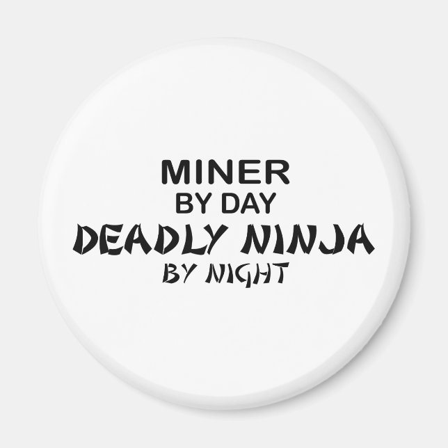 Íman Miner Deadly Ninja por Noite (Frente)