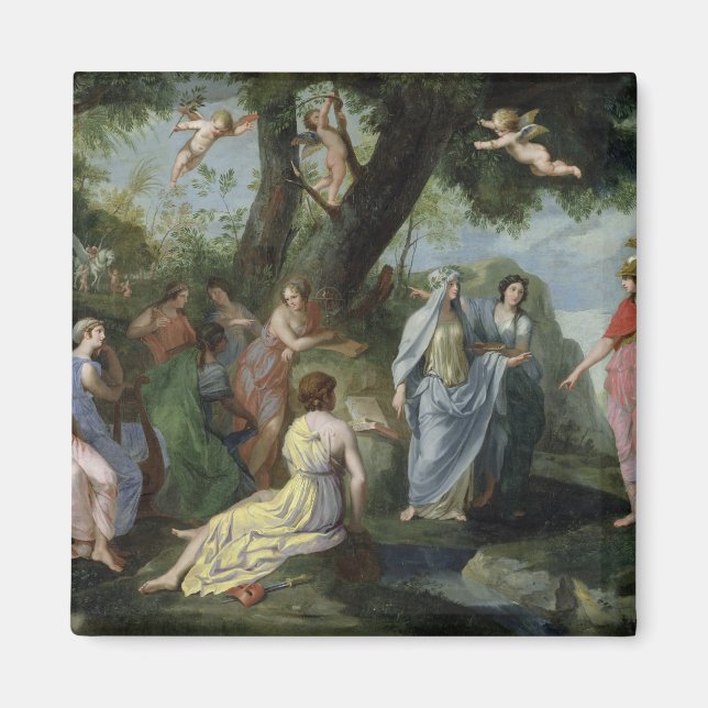 Íman Minerva com as musas (Frente)