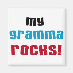 Íman Minha avó Rocks T-shirts e presentes