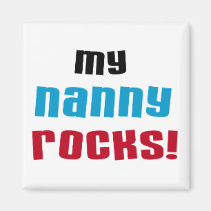 Íman Minha babá Rocks T shirts e Gifts