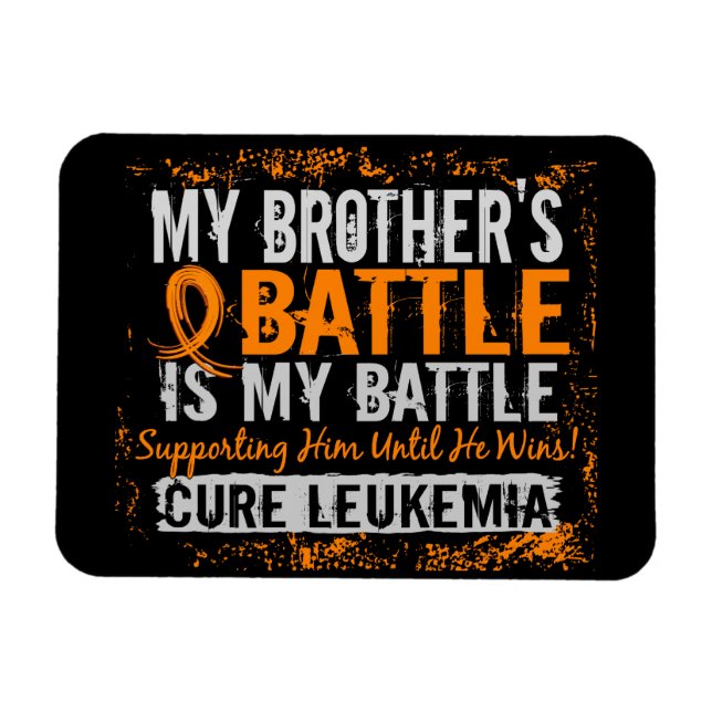 Íman Minha batalha também é 2 irmãos de leucemia (Horizontal)