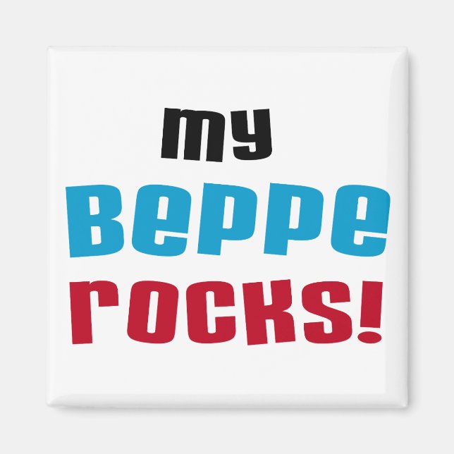 Íman Minha Beppe Rocks T-shirts e presentes (Frente)