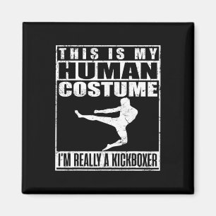 Íman Minha Camisa de Fantasia Humana Eu Sou um Kickboxe