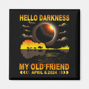 Íman Minha Camisa Olá Amigo Escuridão Eclipse Solar