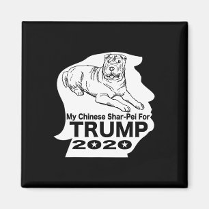 Íman Minha camiseta chinesa Shar-pei para Trump