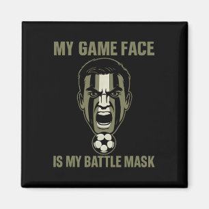 Íman Minha Cara de Jogo é Minha Máscara Pequena Camufla