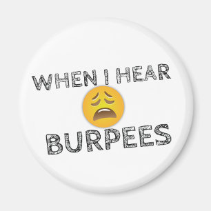 Íman Minha cara quando eu ouvir Burpees - Emoji virado