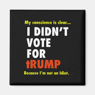 Íman Minha consciência é cara, eu não votei em Trump, e