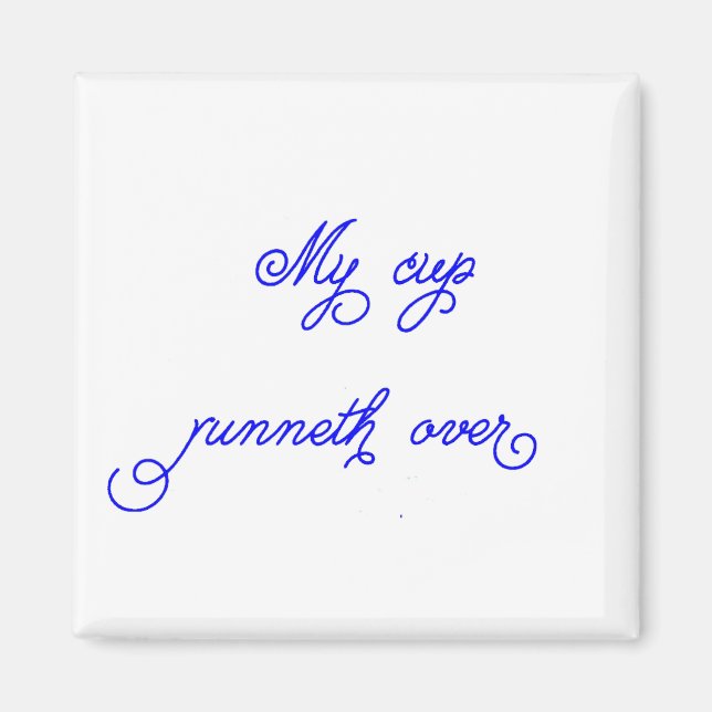 Íman Minha Copa Sobre o ímã (Frente)