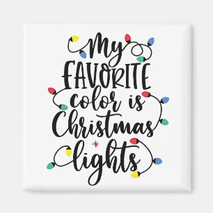 Íman Minha Cor Favorita é Papai Noel das Luzes de Natal