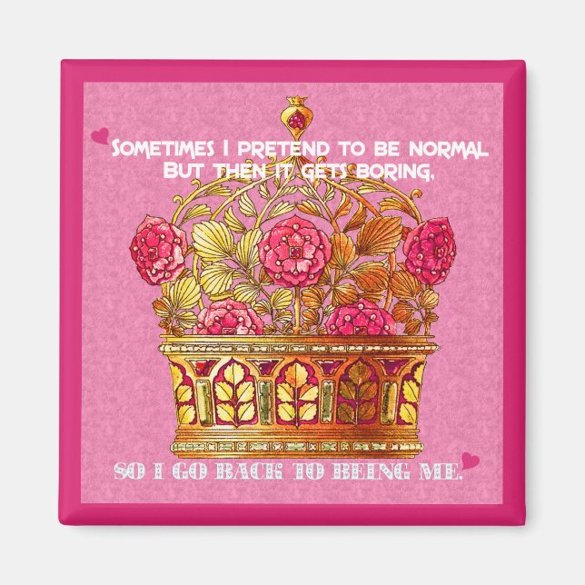 Íman Minha Coroa Floral (Frente)