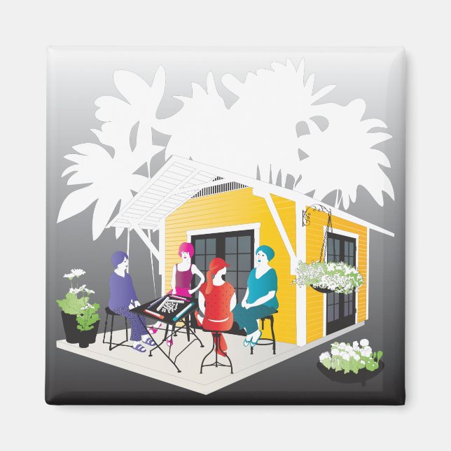 Íman Minha Cottage Mah Jongg (Frente)