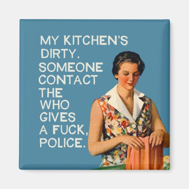 Íman Minha cozinha está suja. (Frente)