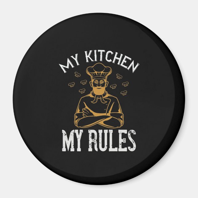 Íman Minha Cozinha Minhas Regras (Frente)