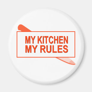 Íman Minha cozinha. Minhas regras. Design do