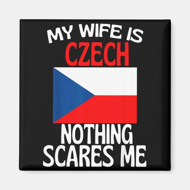 Íman Minha esposa república tcheca nada me assusta hus  (Frente)