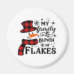 Íman Minha família é um monte de Flakes Snowflake