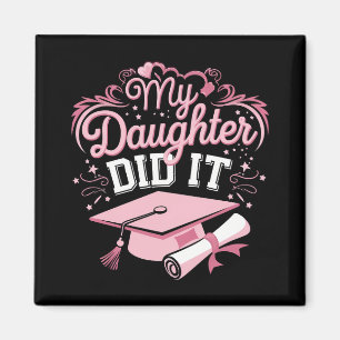 Íman Minha Filha Fez Isso Graduada Rosa Formatura Famíl