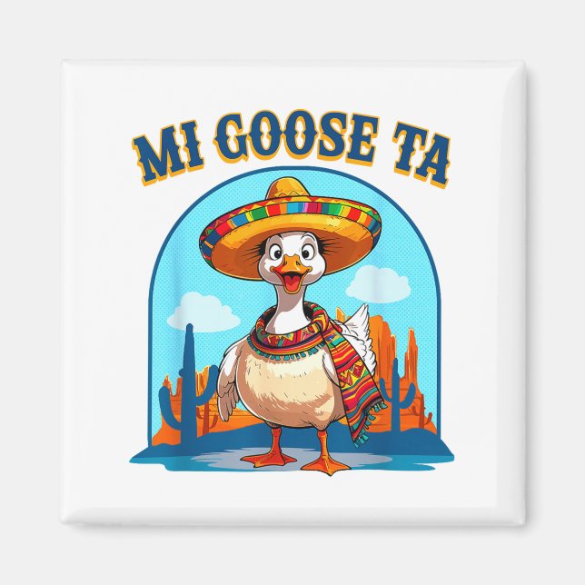 Íman Minha Gansa Ta Camisa de Punheta de Ganso Divertid (Frente)