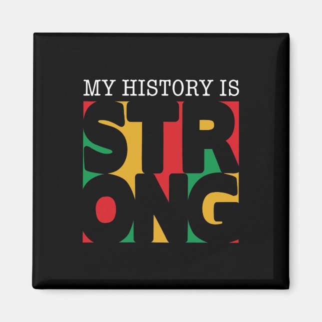 Íman Minha História É Forte Mês da História Afro-Americ (Frente)