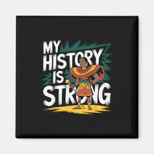 Íman Minha História É Mês Negro Forte Afro-Americano