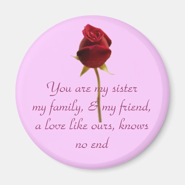 Íman Minha irmã, meu amigo imã (Frente)