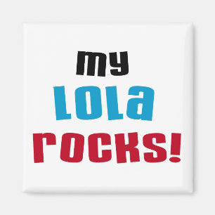 Íman Minha Lola Rocks T-shirts e presentes