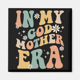 Íman Minha Madrinha Era Sobre Groovy Retrô Mãe Engraçad